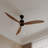 65" 3-Blade Ceiling Fan - 6 Speed Settings With Remote Control