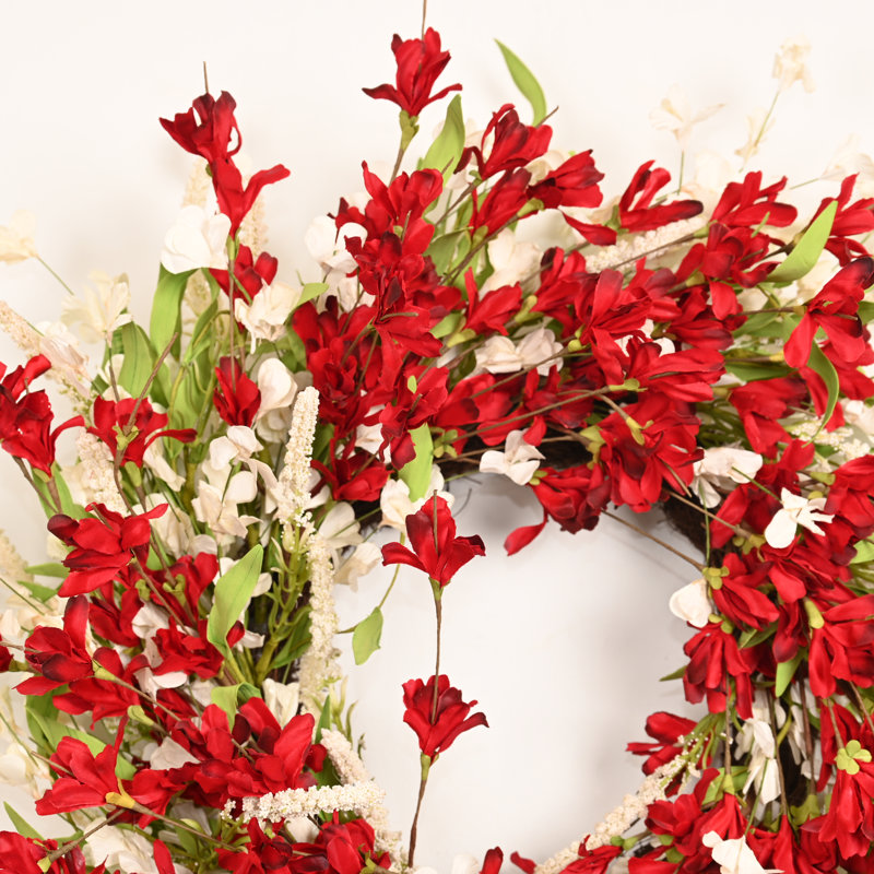 Couronne florale 24 po Forsythia