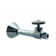 Round Handle Straight Stop 1/2" Copper Sweat x 3/8" OD Comppression Outlet