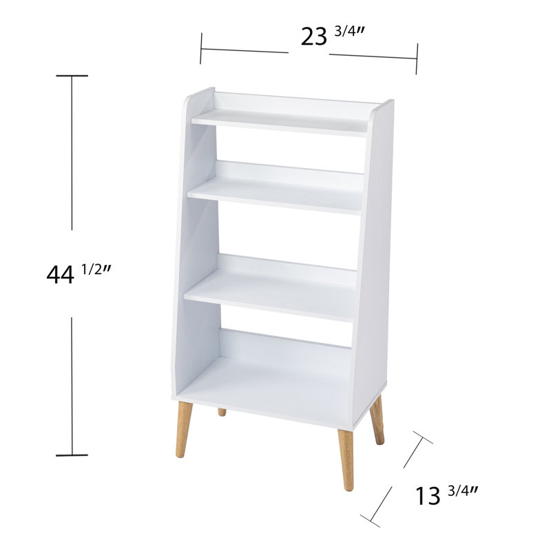 Bibliothèque échelle H 44,5 "x l 23,75" Aneitra, Blanc / naturel