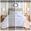 Ensemble de literie blanc luxueux, tissu en polyester, style transitionnel, idéal pour la maison