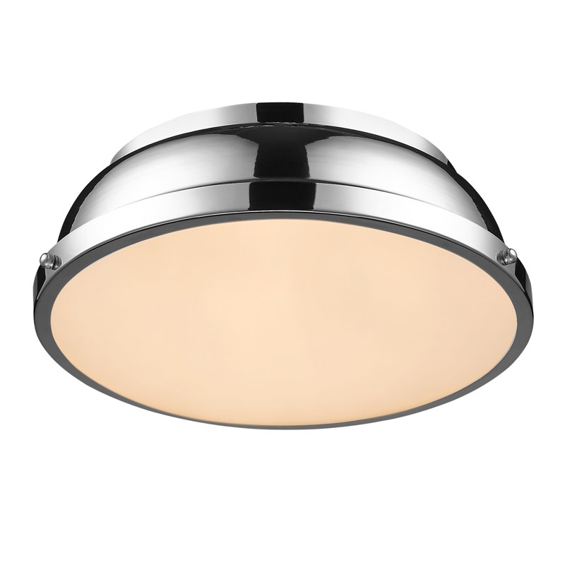 Plafonnier encastré 2 lumières Calico, Chrome, Chrome
