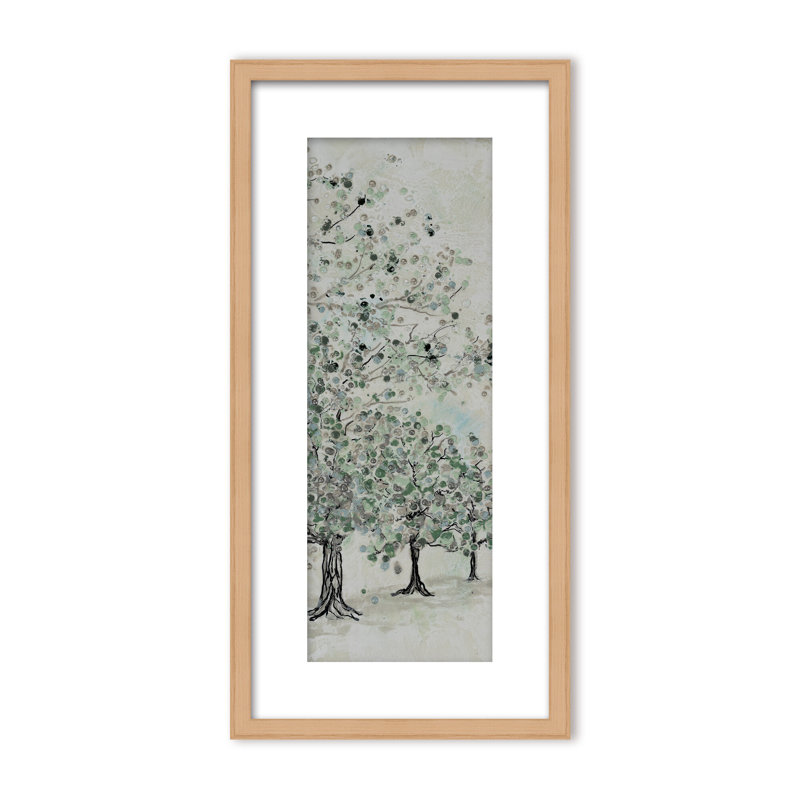 Nature Inspired "Dappled Canopy" Canvas Wall Art By , 24" H x 12" W, Framed Canvas, White