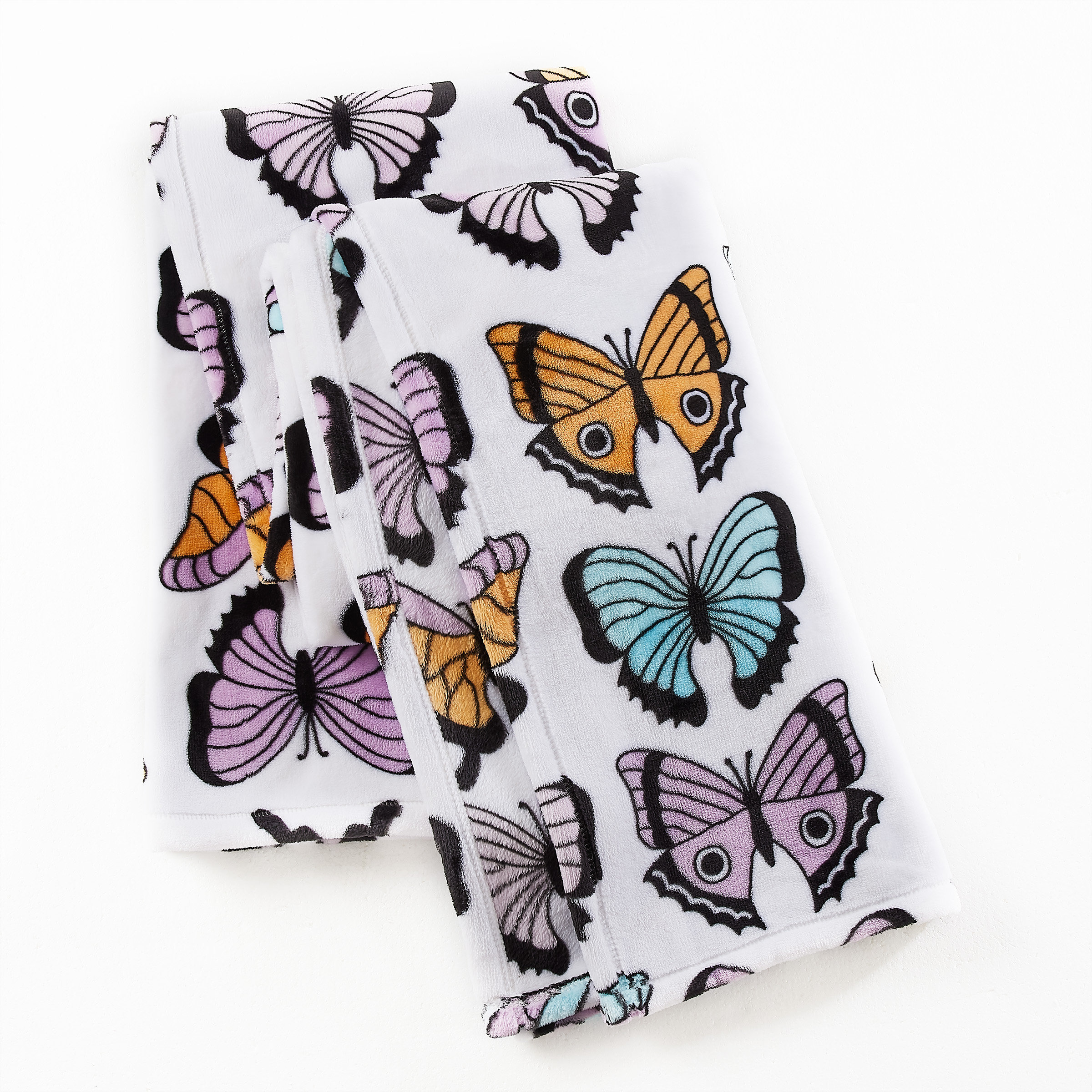 Custom Polka Dot Butterfly Kitchen Towel - Poly Cotton w/ Name or Text