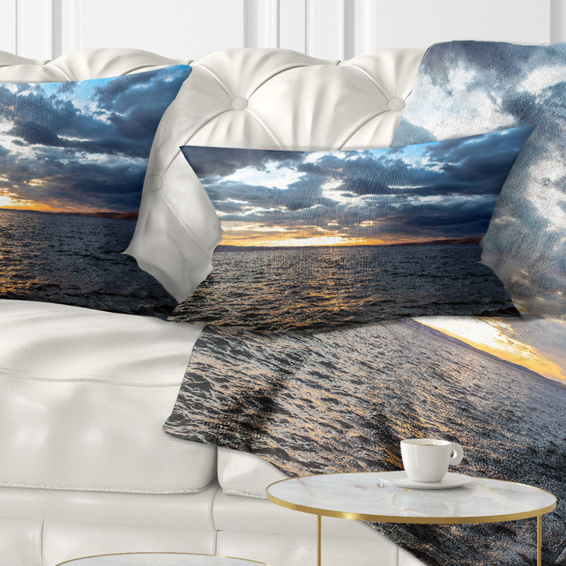 Coussin lombaire en nuage ciel magnifique seascape