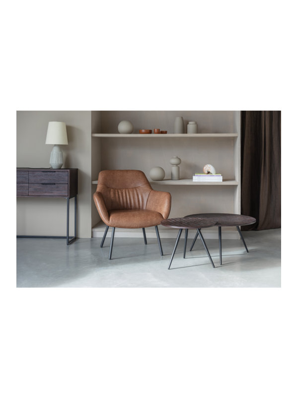 Fauteuil d'appoint en cuir Vegan
