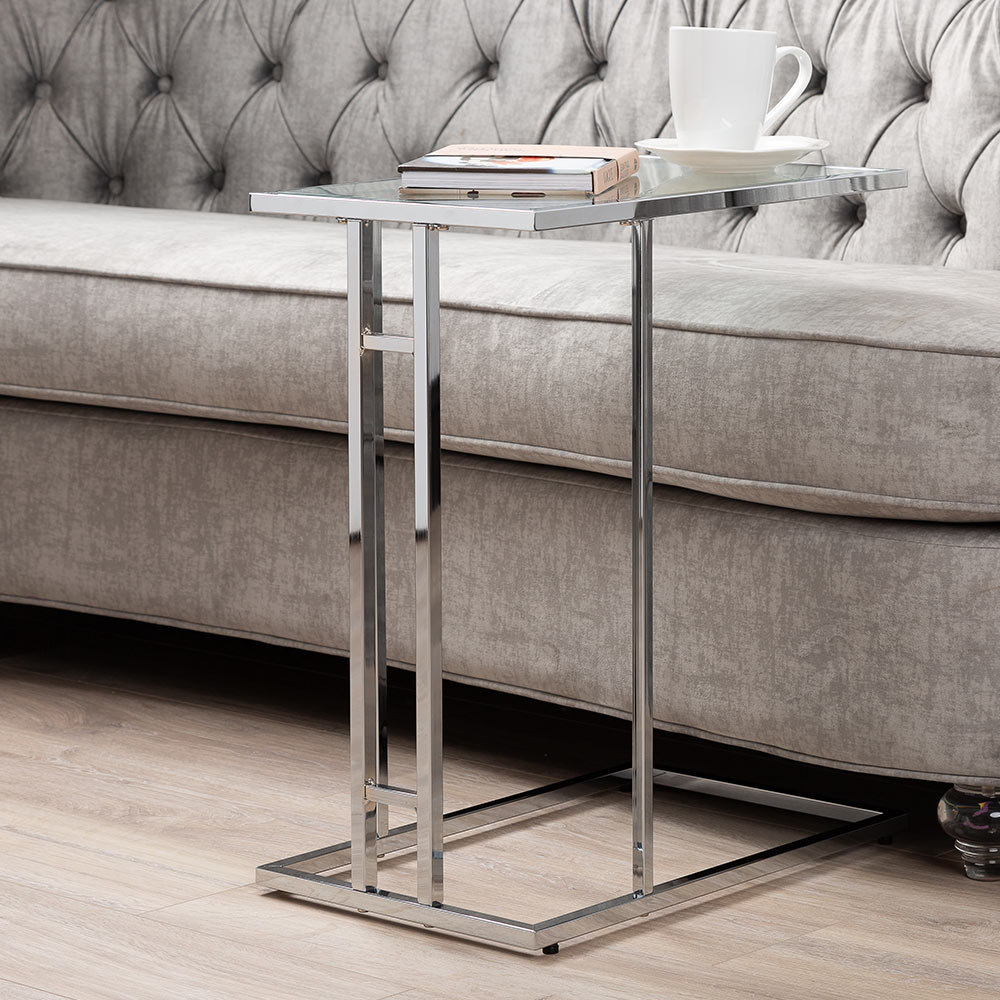 Mercer41 C Shape Sofa Table for Living Room Furniture, 60cm Metal Bed Side Table, End Table & Reviews | Wayfair.co.uk