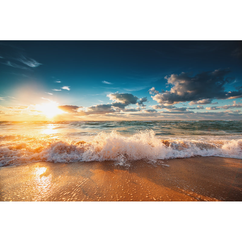 Magnifique lever de soleil - Photographie sur toile tendue, H 20 po x l 30 po