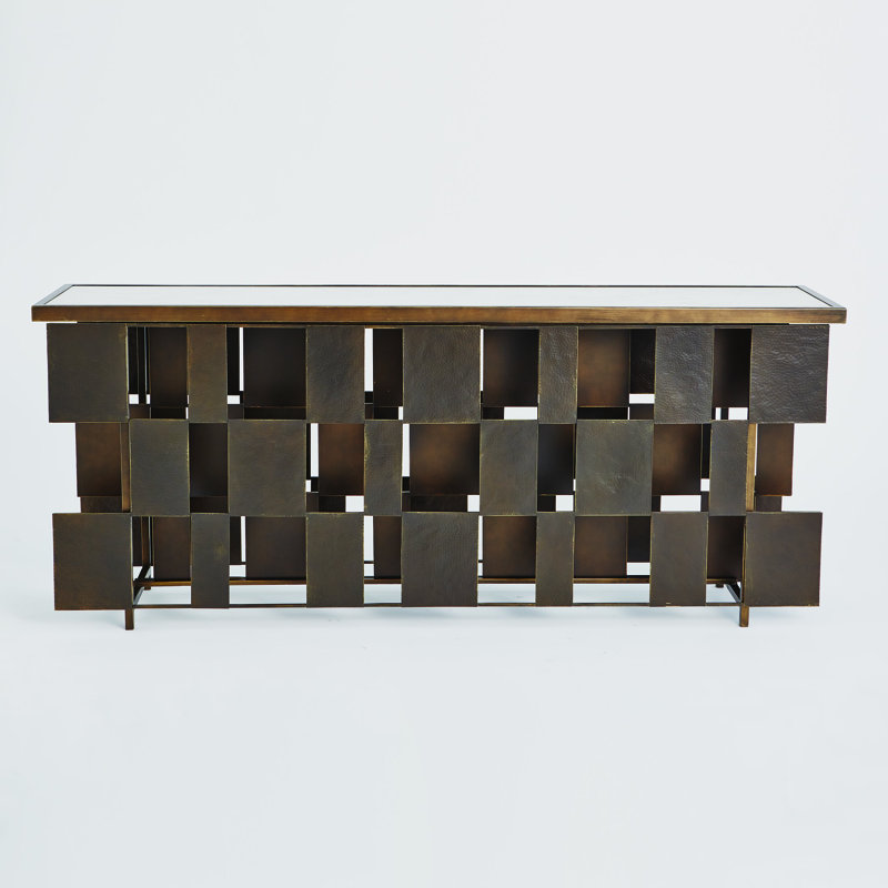 75.5 in. Marble Console Table