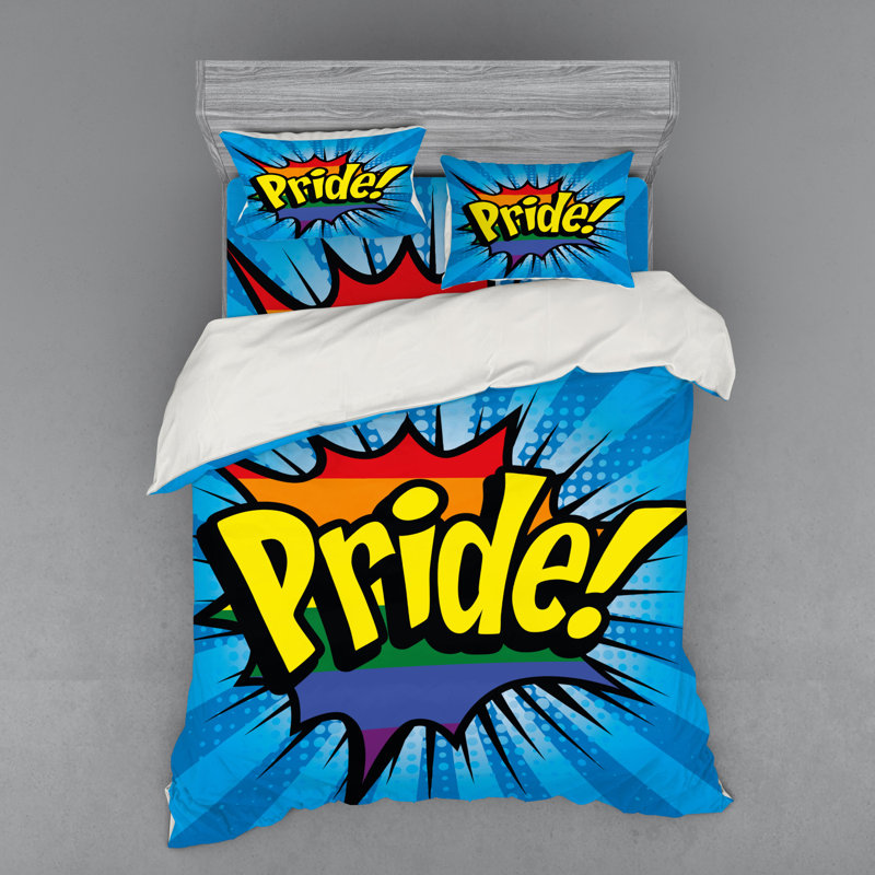 Pride Polyester Duvet Cover, Queen Duvet Cover + 3 Additional Pieces