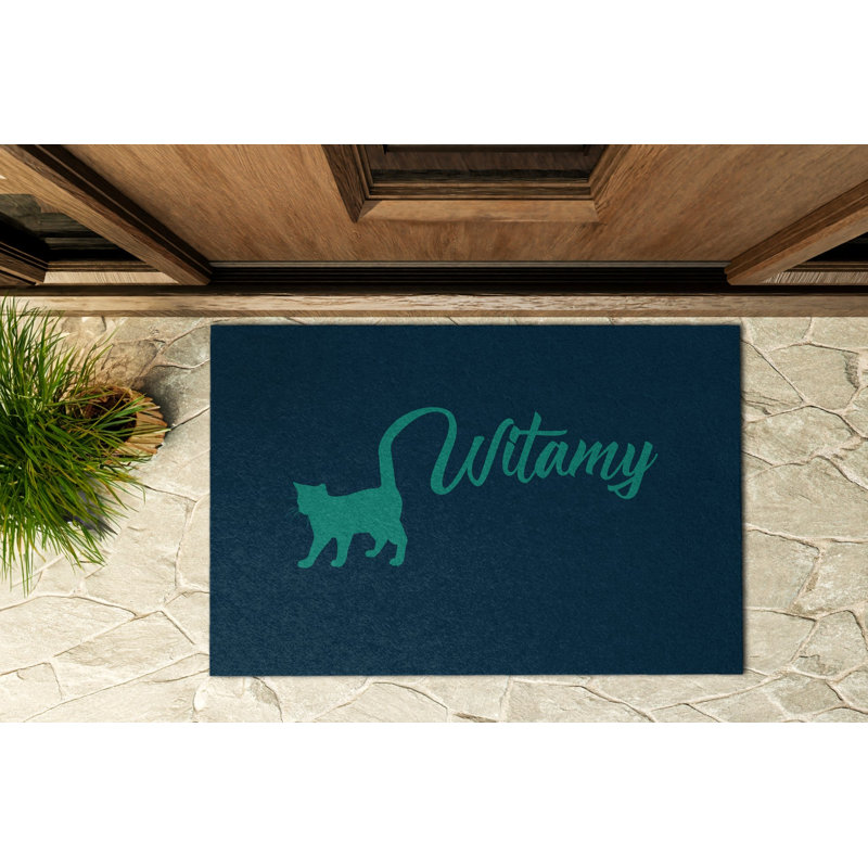 Non-Slip Floral Outdoor Doormat
