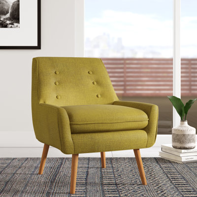 Fauteuil en polyester touffeté de 26,75 po de largeur Andy