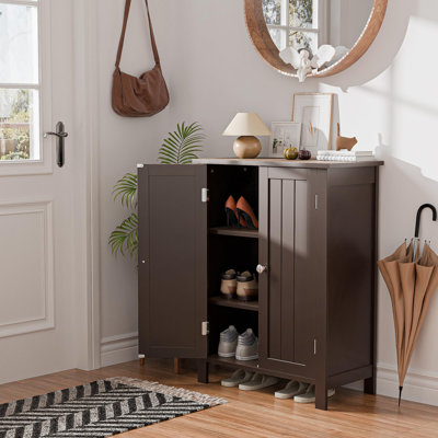 Bathroom Floor Storage Cabinet with Double Doors Bathroom Floor Storage Cabinet with Double Doors
