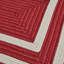 Tapis rouge tressé à bordure Cisbrough-2071766129