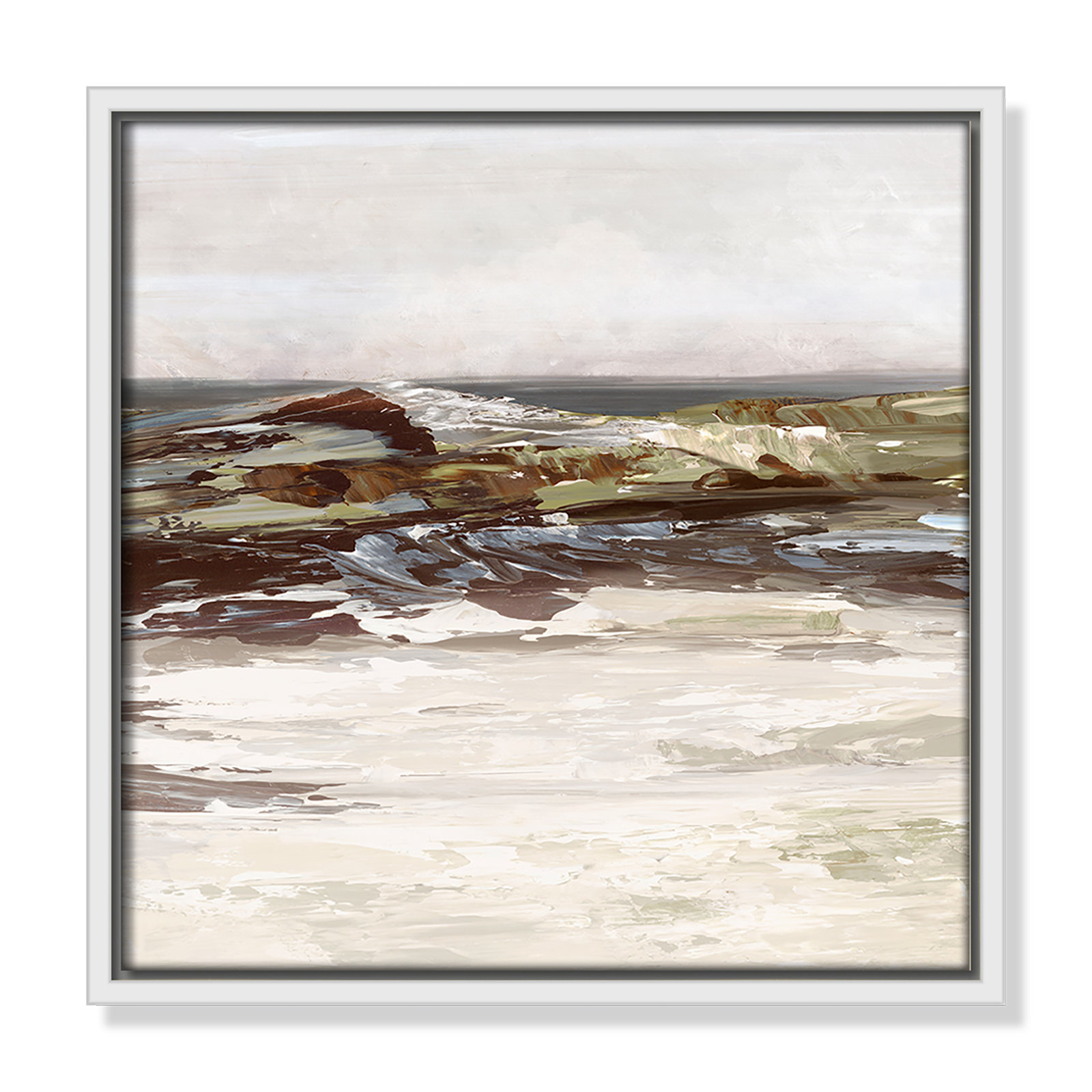 Stoney Peak Print by , 13.5" H x 13.5" W, White