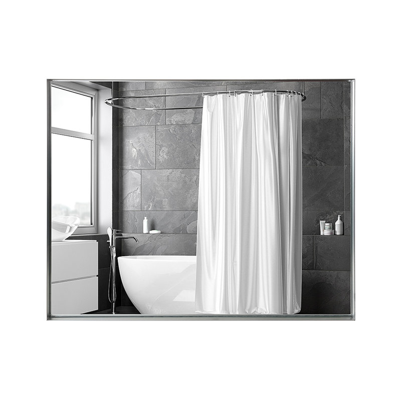 40X30inch Rectangular Wall-Mounted Beveled Bathroom Mirror,Square Angle Metal Frame Wall Mounted Bathroom Mirrors For Wall(Horizontal & Vertical)
