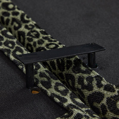Canapé de 100 po en chenille 100 po à imprimé léopard confortable, bord à pampille délicat, canapé modulaire à la mode moderne, dossier et siège ergonomiques, assemblage facile, siège profond pour le salon
