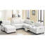 Canapé modulaire rembourré avec chenille, 2 consoles, mobile, salon moderne, grands espaces de rangement, maison confortable