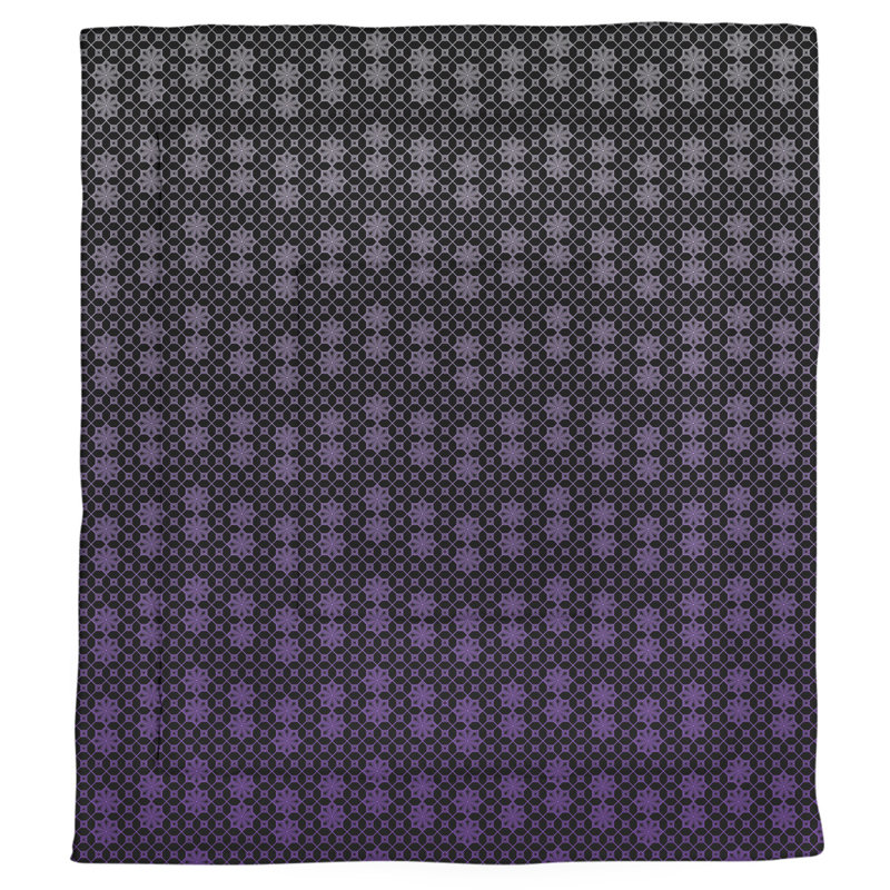 Katelyn Elizabeth Modern & Contemporary Polyester Geometric Shapes Comforter, Twin Comforter, Purple Ombre