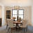 6-Light Dimmable Lantern Drum Crystal Chandelier