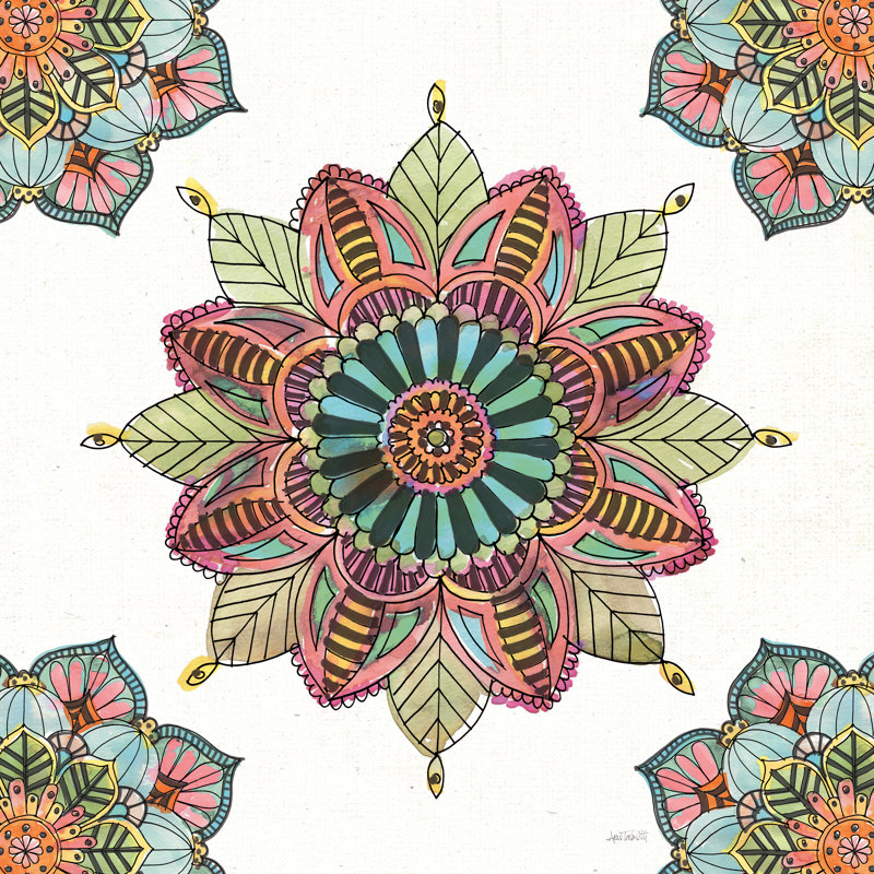 Mandala Morning VI by Anne Tavoletti - Wrapped Canvas Print, 122cm H x 122cm W x 3.8cm D