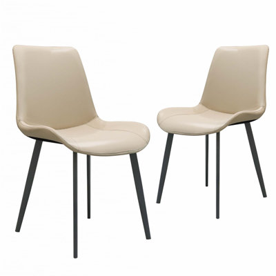 Chaise en polyuréthane avec pieds en métal