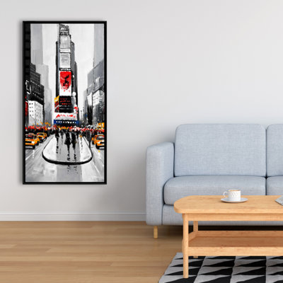 New York City Busy Street Print On Canvas