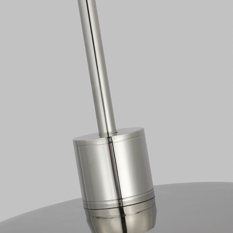 Shanti 1 - Light LED Pendant, Polished Nickel, Polished Nickel, 26" W x 26" D x 13.9" H