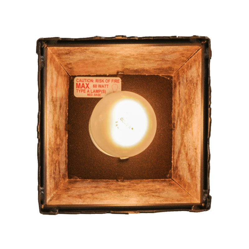 Rustic Lodge 1 - Light Pendant, Antique Copper, 11" - 40" H x 8.5" W x 8.5" D