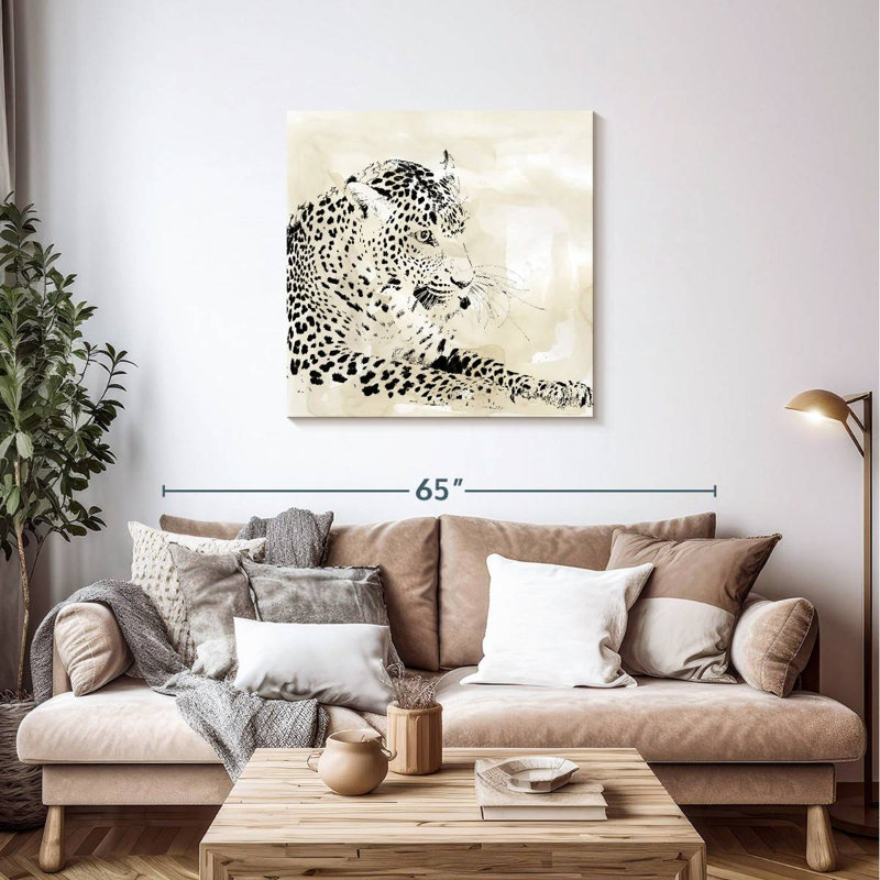 Brampt Leopard Spots I, 36" H x 36" W