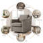 Upholstered Swivel Armchair-665445164