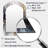 Grey Gold Delicate Abstract Brushstrokes III - Marble Asymmetrical Unique Wall Mirror, Modern Arch Mirror, Printed Metal Art-1414896173