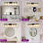 6-Light Bathroom Vanity Light with Clear Glass Shades for Vanity Mirror, Bathroom, or Bedroom-233754100-233754102