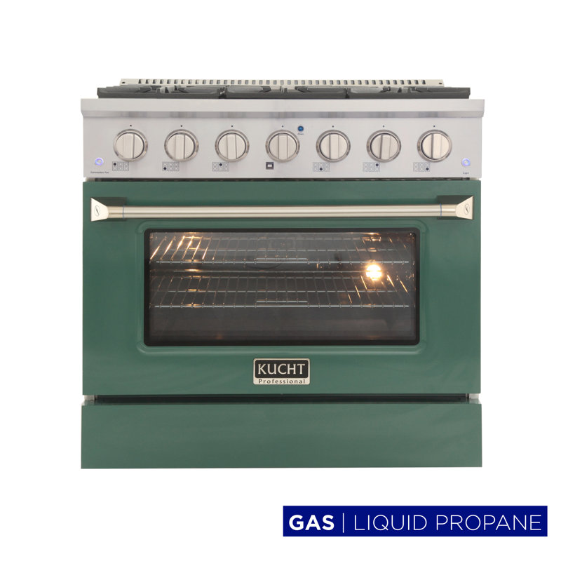 36" 5.2 Cu. Ft. Freestanding Gas, Green, Liquid Propane