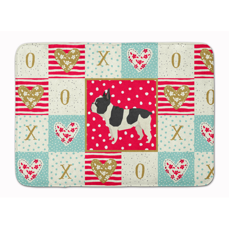 Tapis de cuisine en mousse mémoire love Shanaya, Bull français