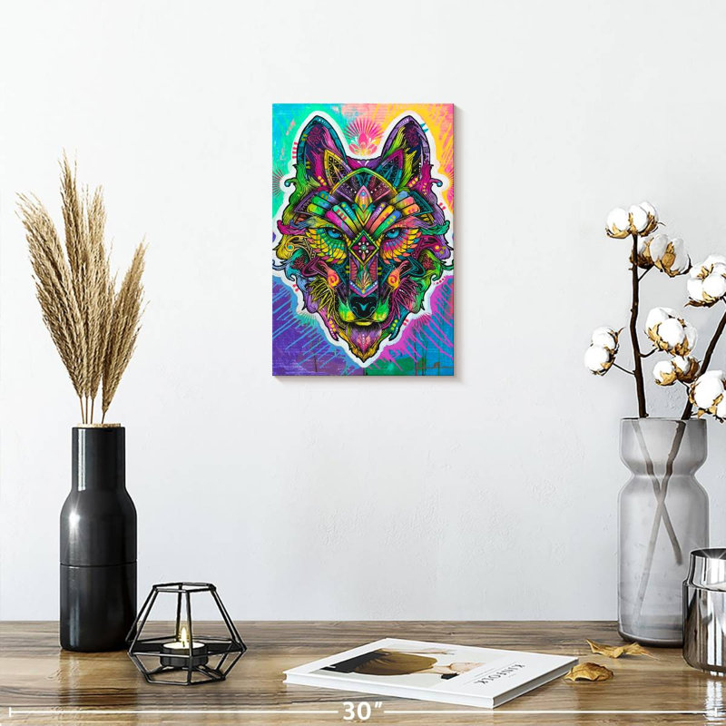 Brampt Wolf Shaman, 12" H x 8" W