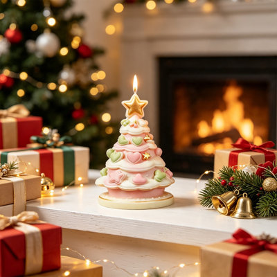 Décorations de Noël moules en silicone pour arbre de Noël et moules de résine de bougie d'aromathérapie pour arbre de Noël et moules de décoration de table de Noël