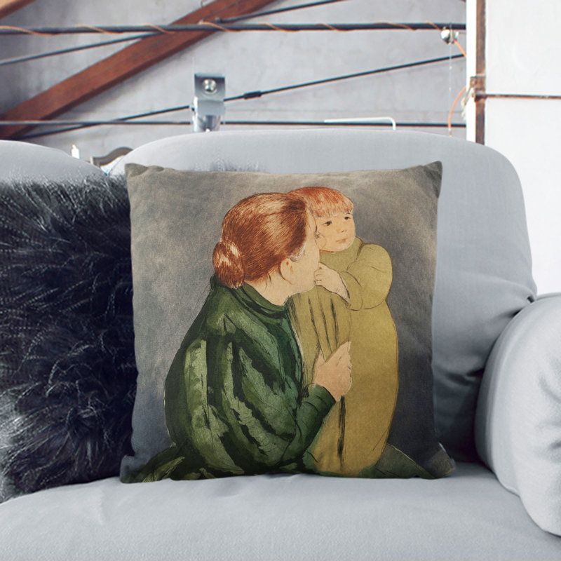 Square Cushion, 40cm H x 40cm W x 15cm D
