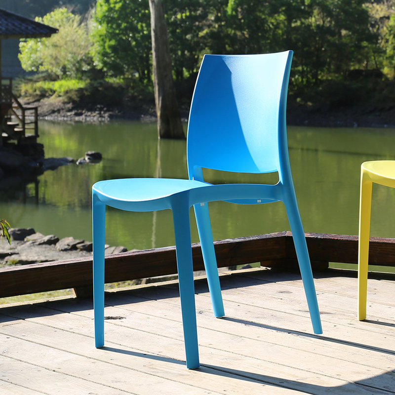 Sensilla Stackable Dining Chair, Blue
