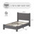 Hayden Boucle Upholstered Platform Bed with Soft Rounded Corners-597151284-596011133
