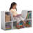 Bookcase with Reading Nook, 6 Shelves-1929508450