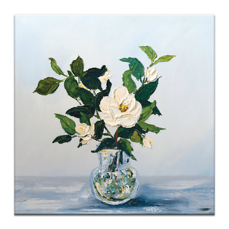 Madolyn by Rosalind Wheeler - Painting on Canvas, 41cm H x 41cm W x 3cm D, Wrapped Canvas