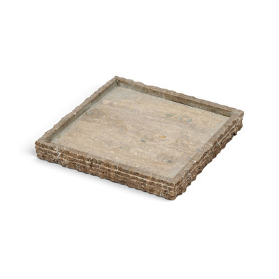 Chambers Grey Travertine Tray