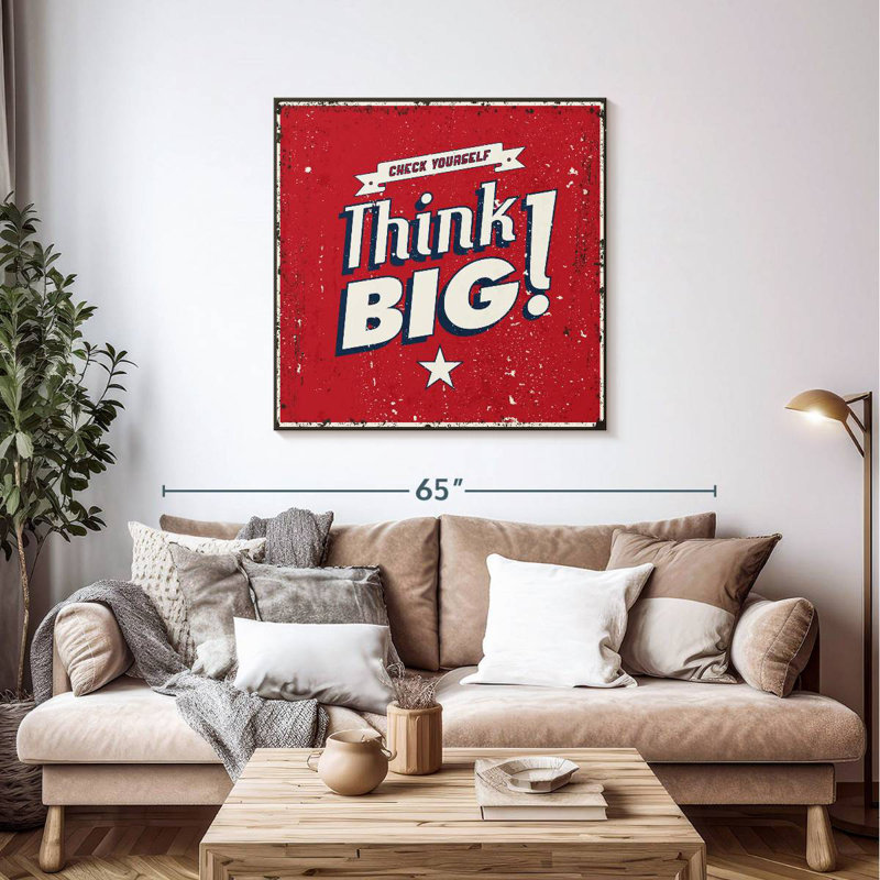 Tergel «Think Big», typographie