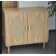Buffet avec rangement, armoire de rangement à 2 places en rotin décoré