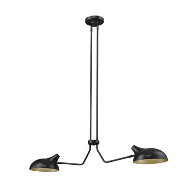 2 - Light Dimmable Geometric Chandelier