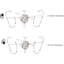 Ventilateur de plafond standard à 5 pales de 15 po avec chaîne de traction et ensemble d'éclairage inclus Isabeau