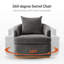 Berklie 31"W Modern Swivel Armchair With Curved Backrest Set Of 2-151285512