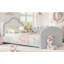 Lit de plancher rembourré avec rails latéraux de sécurité et poche de rangement-321851113-321851118