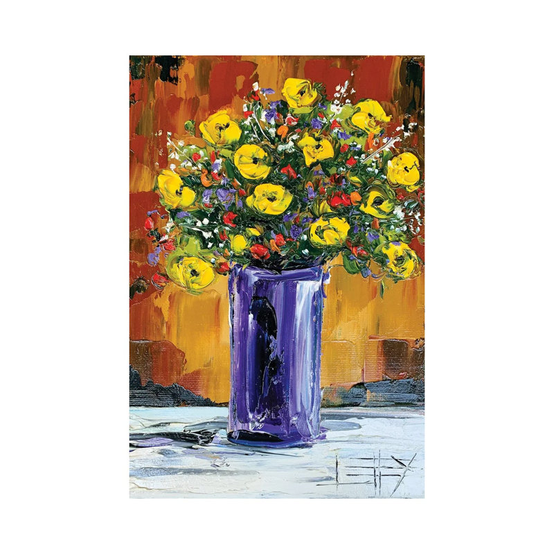 Spring Flowers by Lisa Elley - Wrapped Canvas Gallery-Wrapped Canvas Giclée, 20.32 cm H x 30.48 cm W
